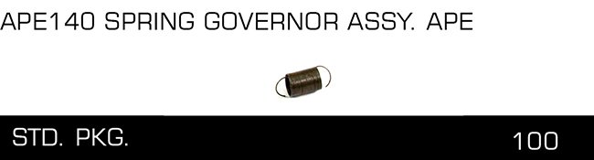 APE140 SPRING GOVERNOR ASSY APE